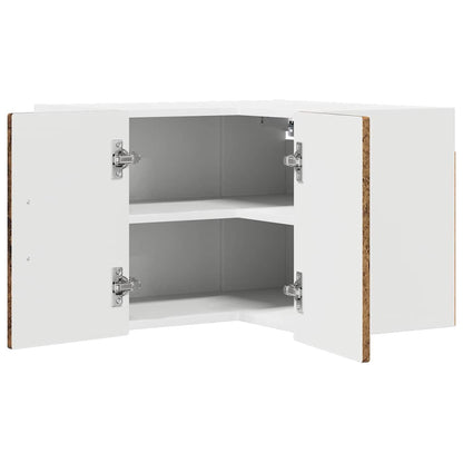 Mobile angolare per parete PORTO Legno vecchio 57 x 57 x 40 cm