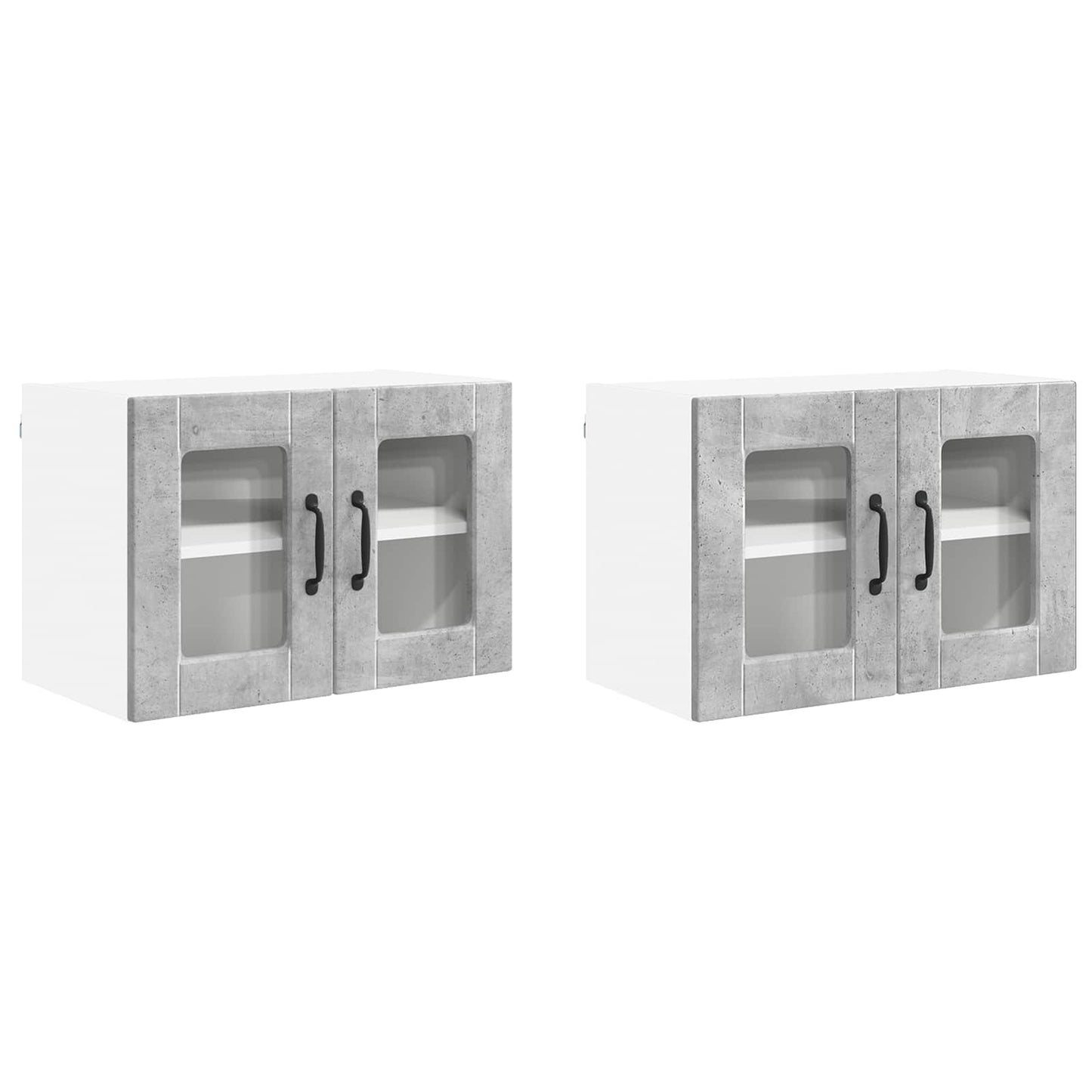 Pannello lavastoviglie 2 pcs Grigio cemento 60 x 31 x 40 cm | homemem39
