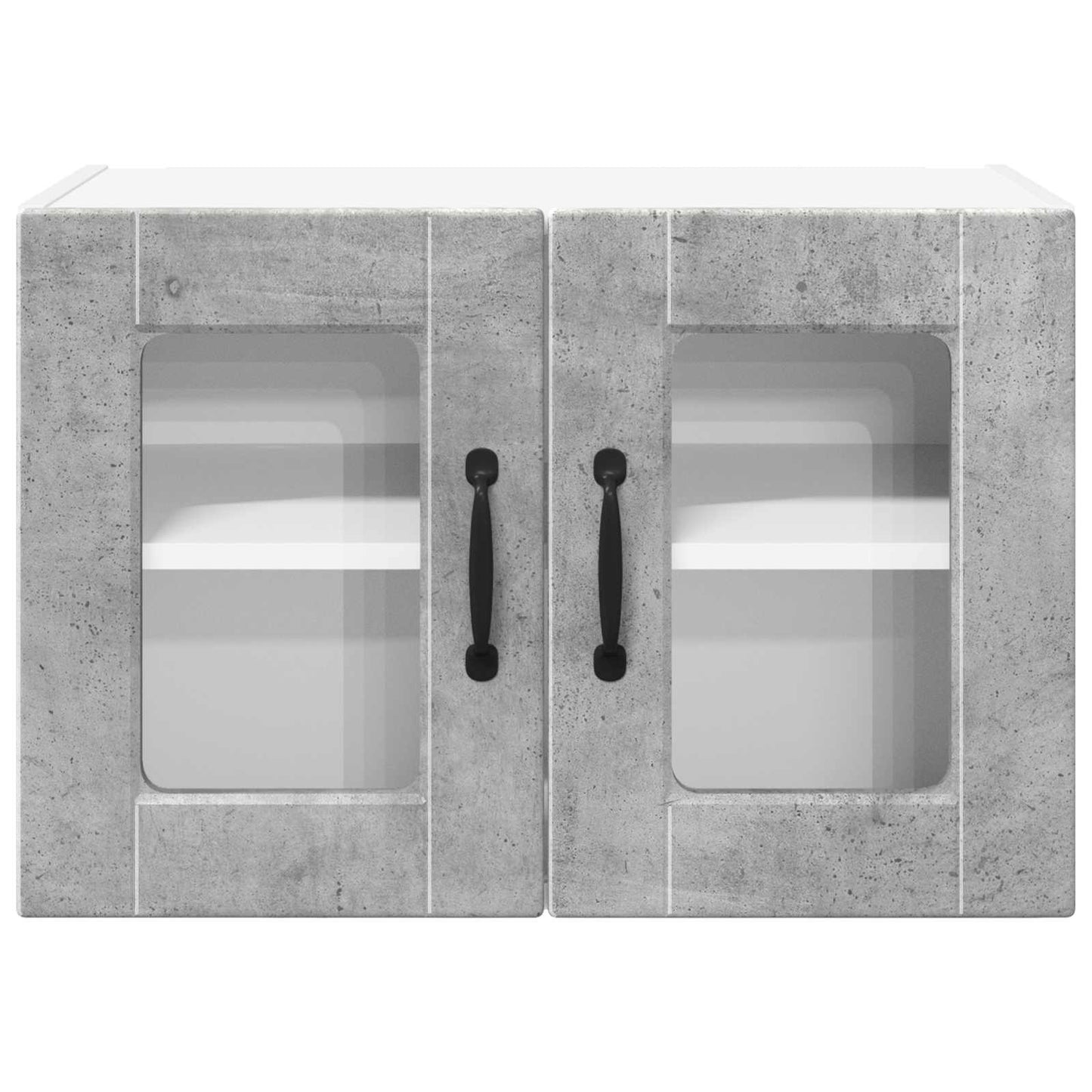 Mobile in vetro da parete PORTO 2 pcs Grigio cemento