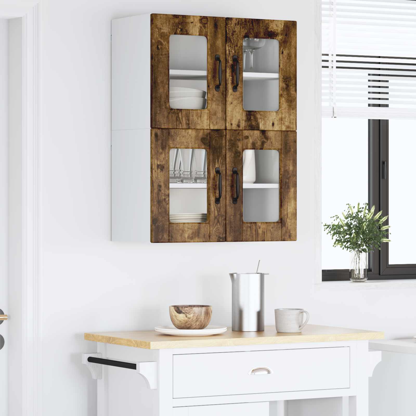 Pannello lavastoviglie 2 pcs Rovere fumé 60 x 31 x 40 cm | homemem39