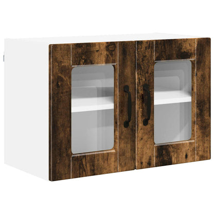 Mobile in vetro da parete PORTO 2 pcs Rovere fumé