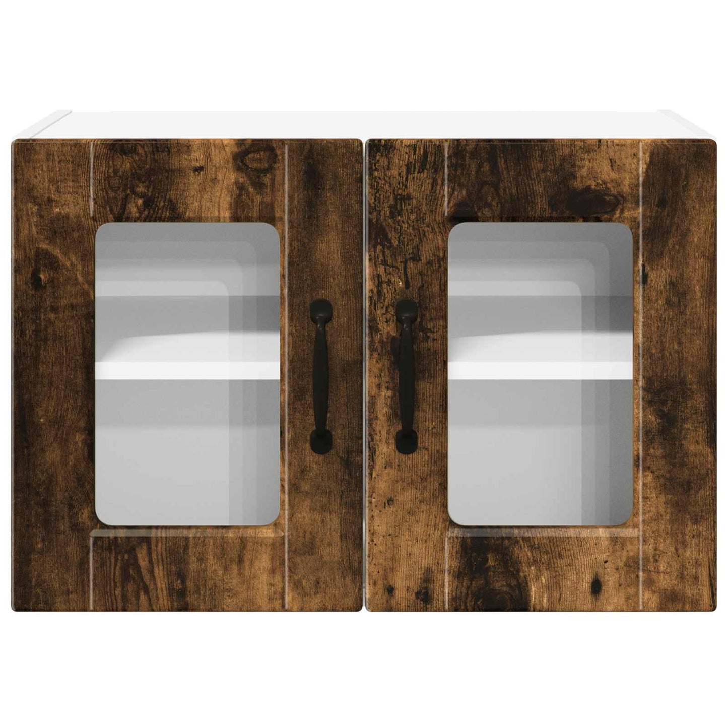 Mobile in vetro da parete PORTO 2 pcs Rovere fumé