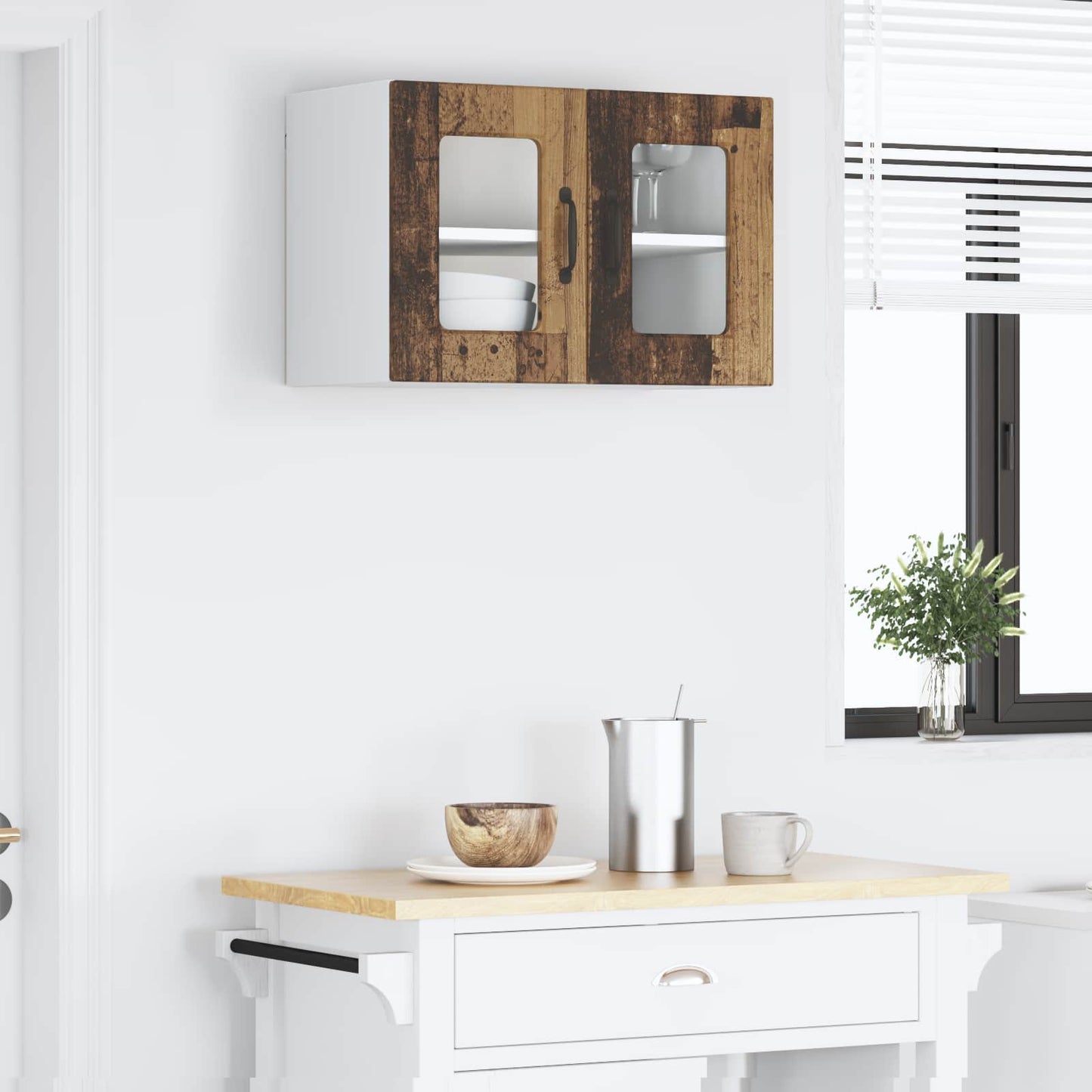 Pannello lavastoviglie con porta Legno vecchio 60 x 31 x 40 cm | homemem39