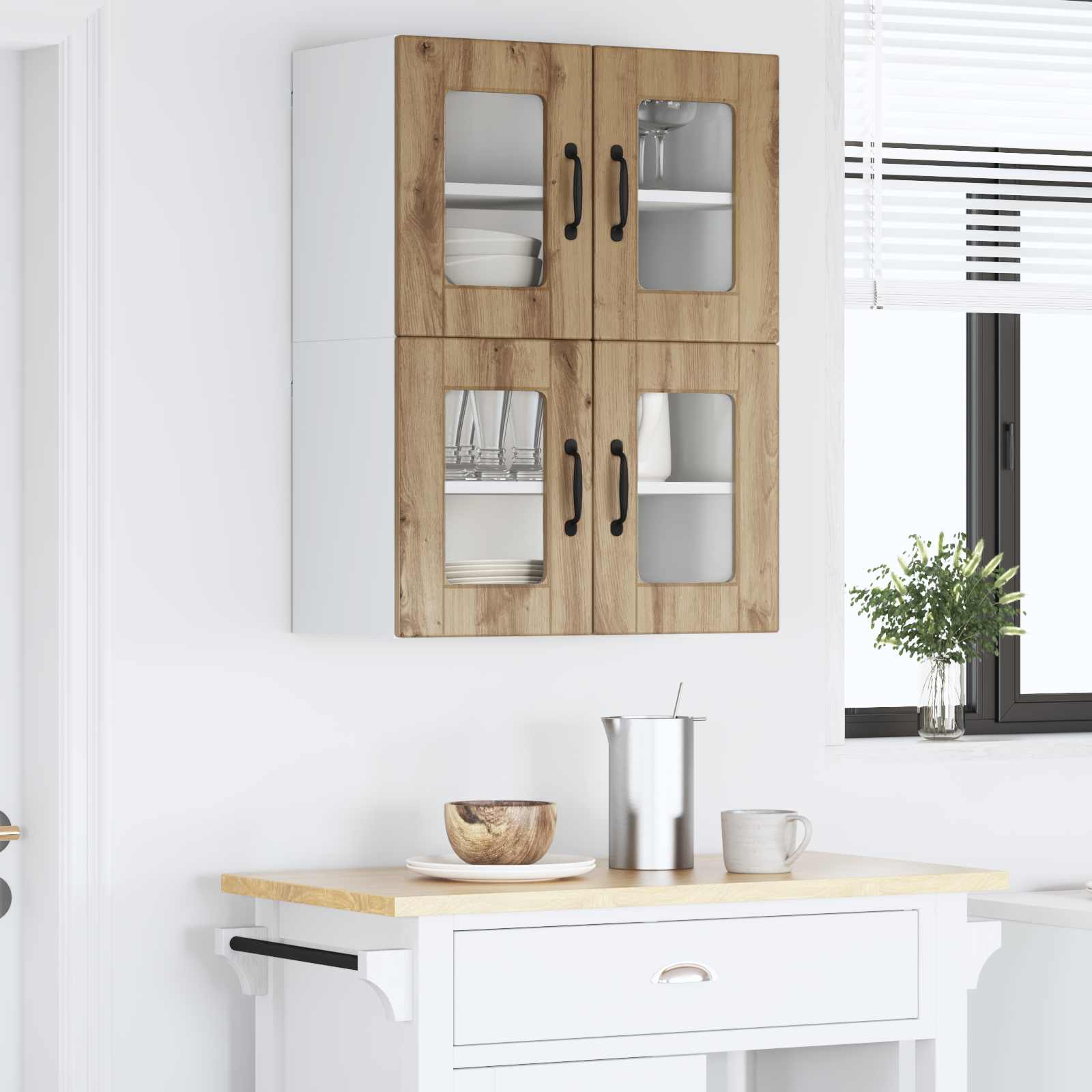 Pannello lavastoviglie 2 pcs Rovere artigianale 60 x 31 x 40 cm | homemem39
