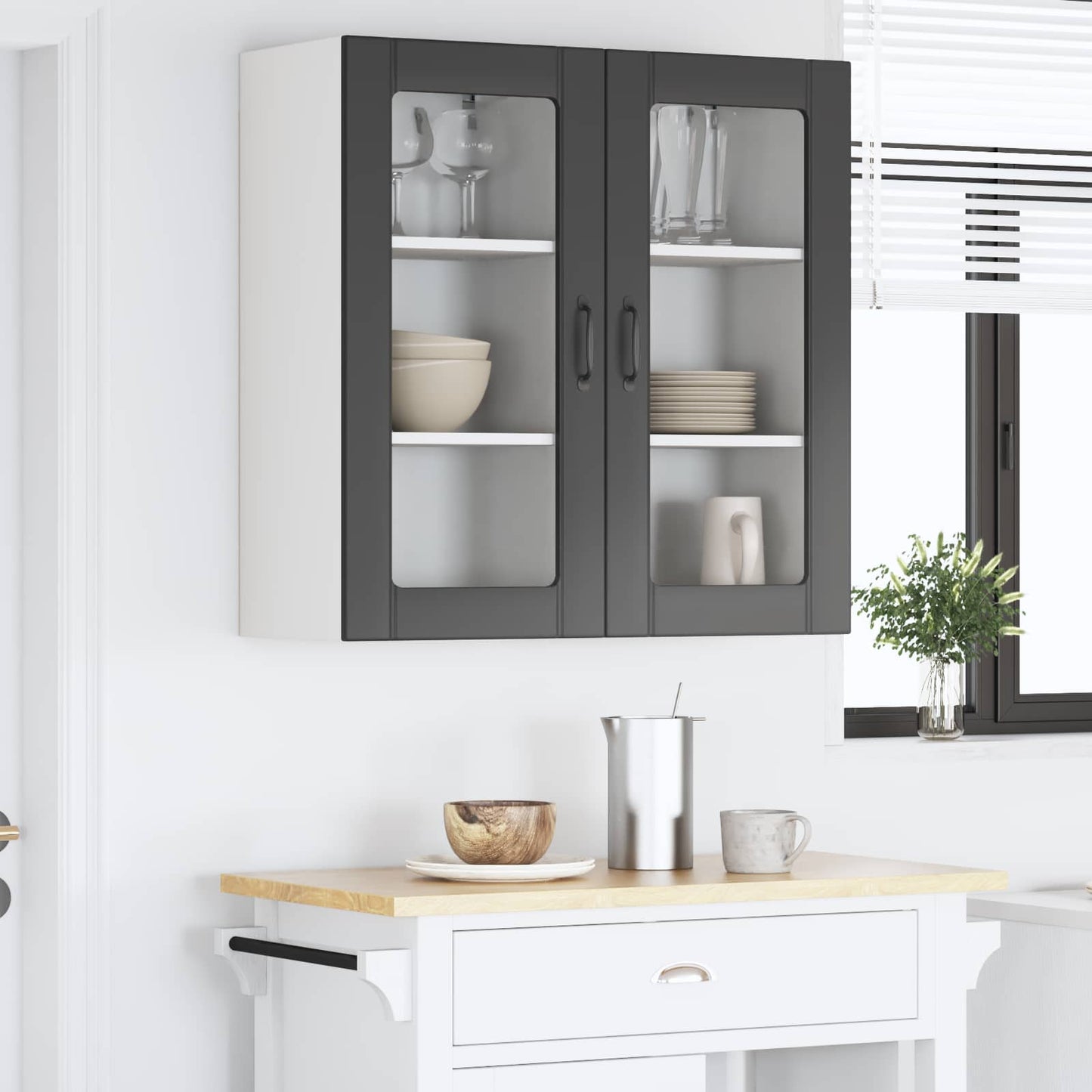 Pannello lavastoviglie con porta 2 pcs Nero 40 x 31 x 80 cm | homemem39