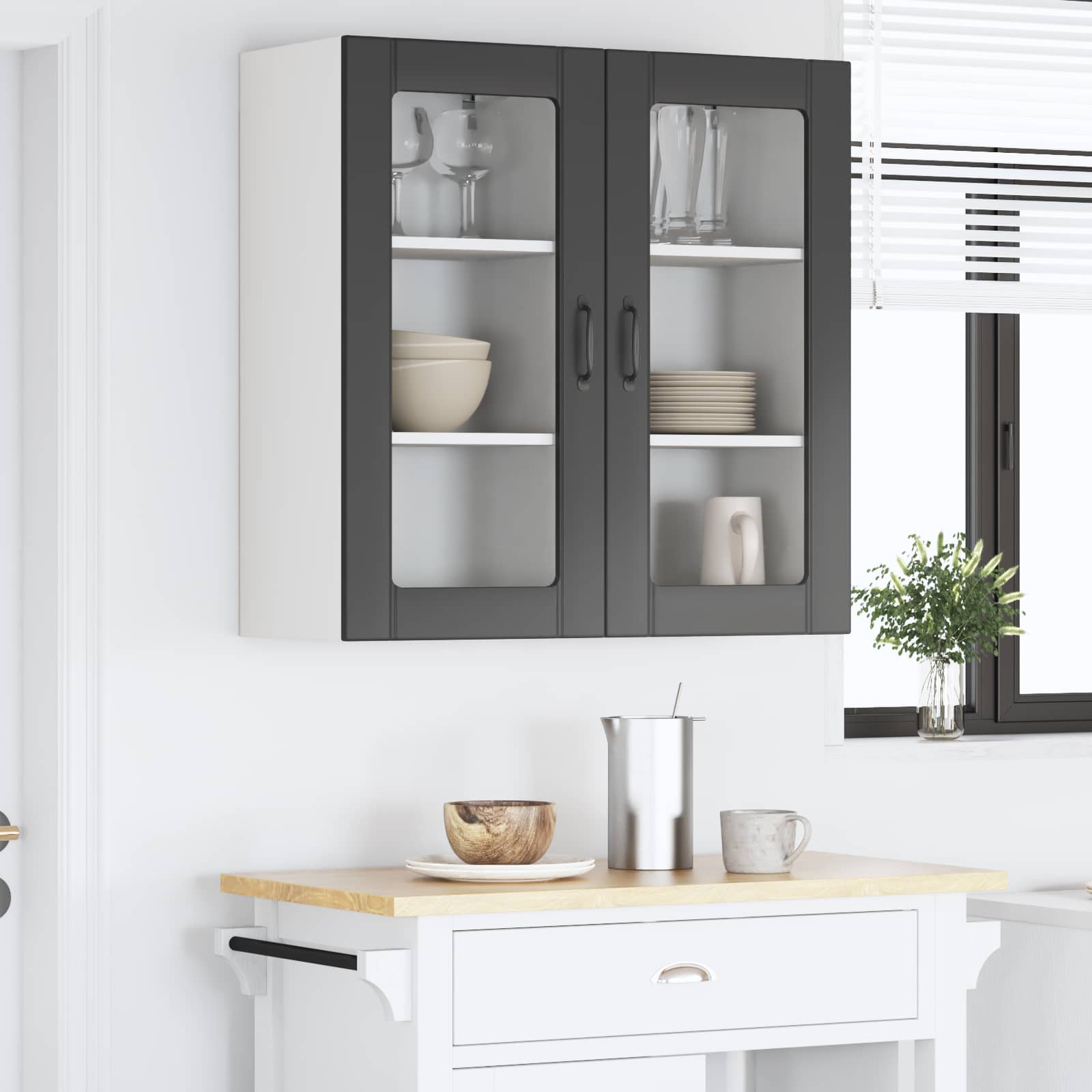 Pannello lavastoviglie con porta 2 pcs Nero 40 x 31 x 80 cm | homemem39