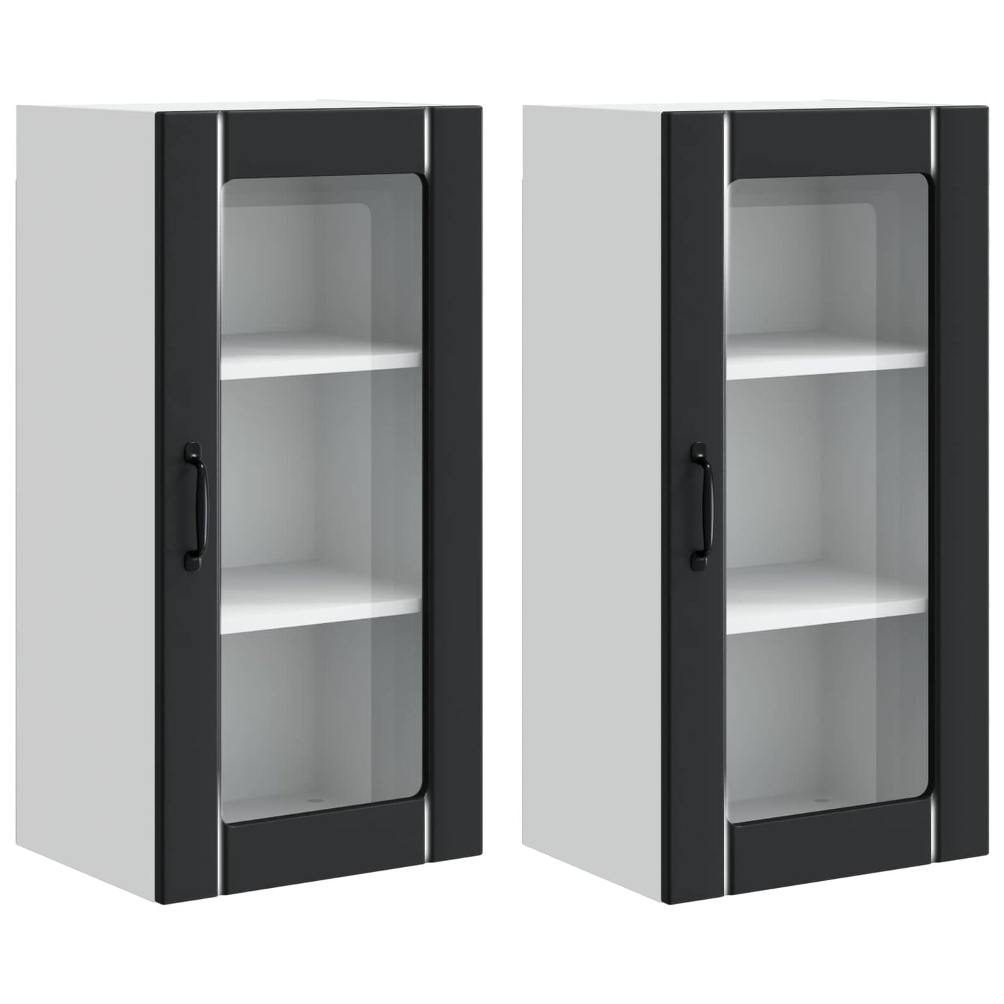 Pannello lavastoviglie con porta 2 pcs Nero 40 x 31 x 80 cm | homemem39