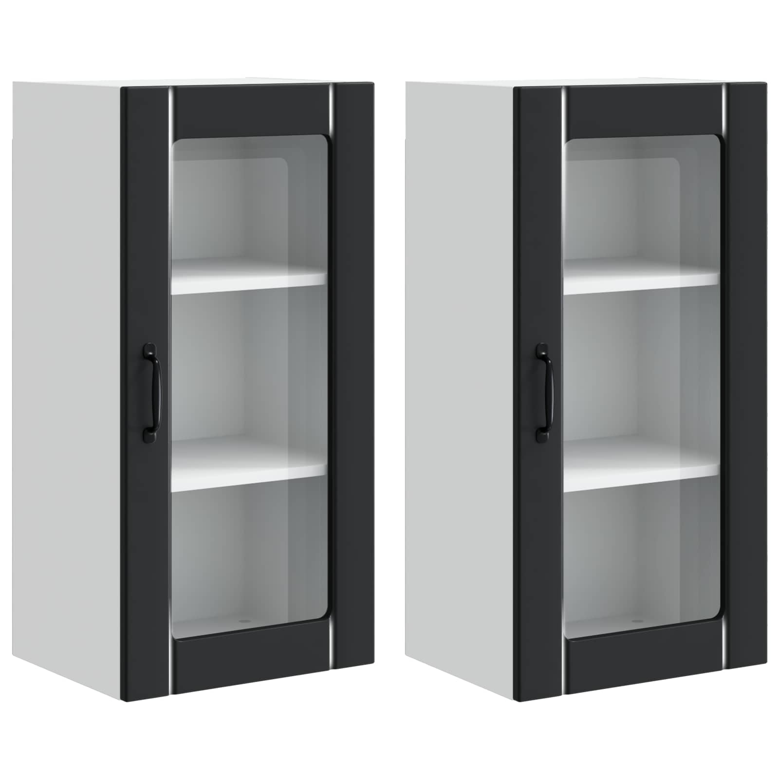 Pannello lavastoviglie con porta 2 pcs Nero 40 x 31 x 80 cm | homemem39
