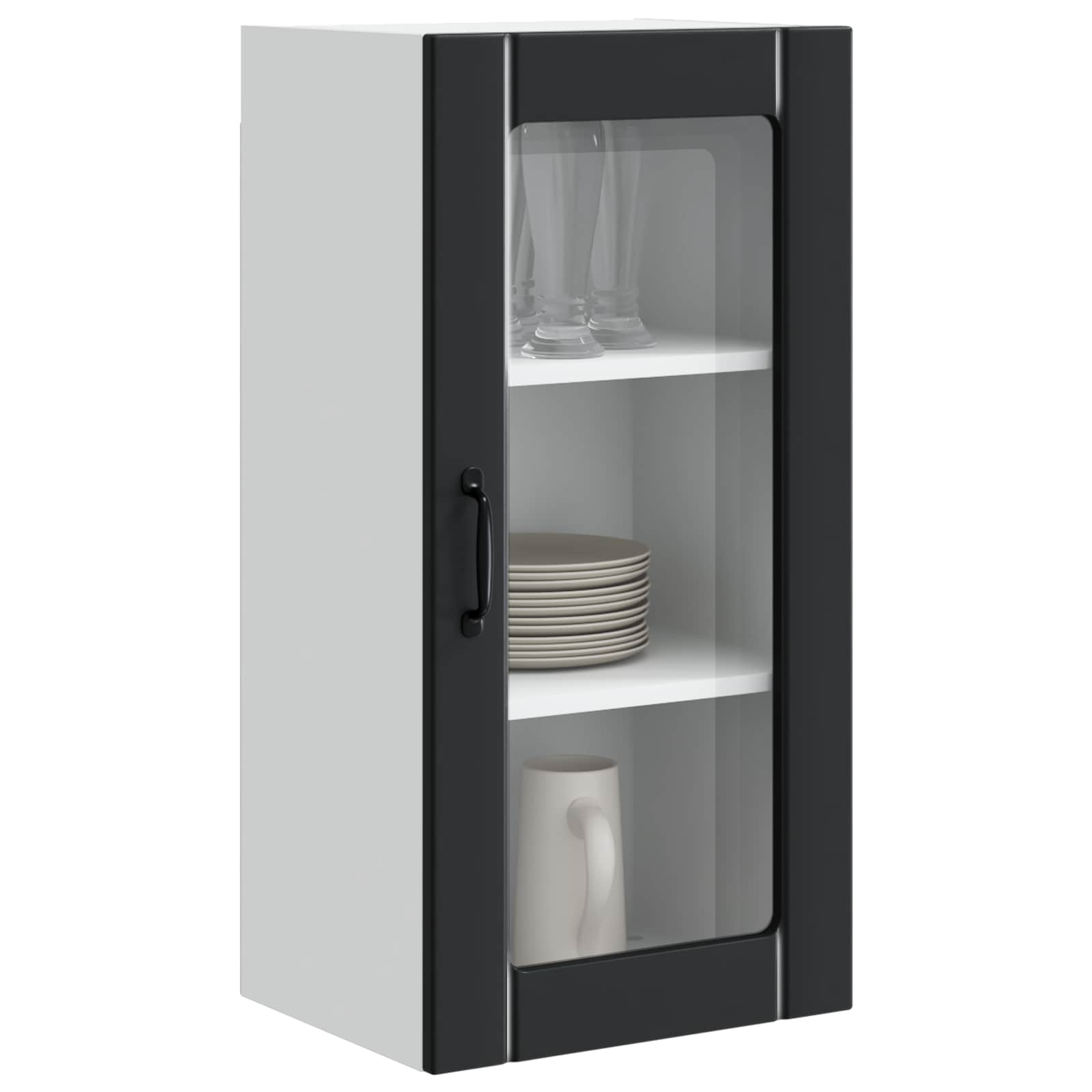 Pannello lavastoviglie con porta 2 pcs Nero 40 x 31 x 80 cm | homemem39