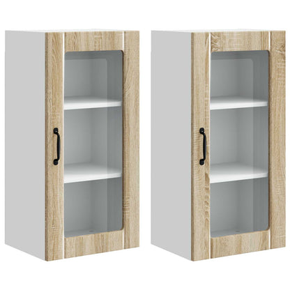 Pannello lavastoviglie 2 pcs Rovere Sonoma 40 x 31 x 80 cm | homemem39