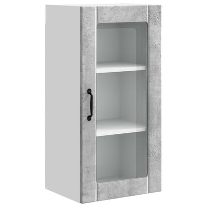 Mobile in vetro da parete PORTO 2 pcs Grigio cemento