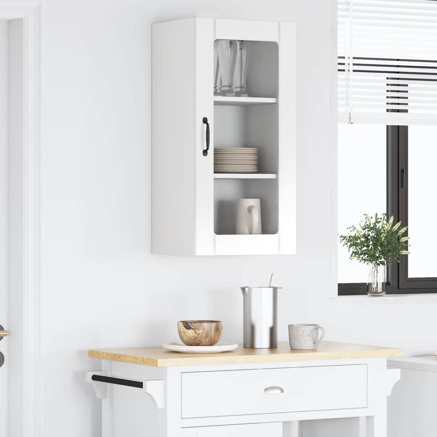 Pannello lavastoviglie con porta Bianco Lucido 40 x 31 x 80 cm | homemem39