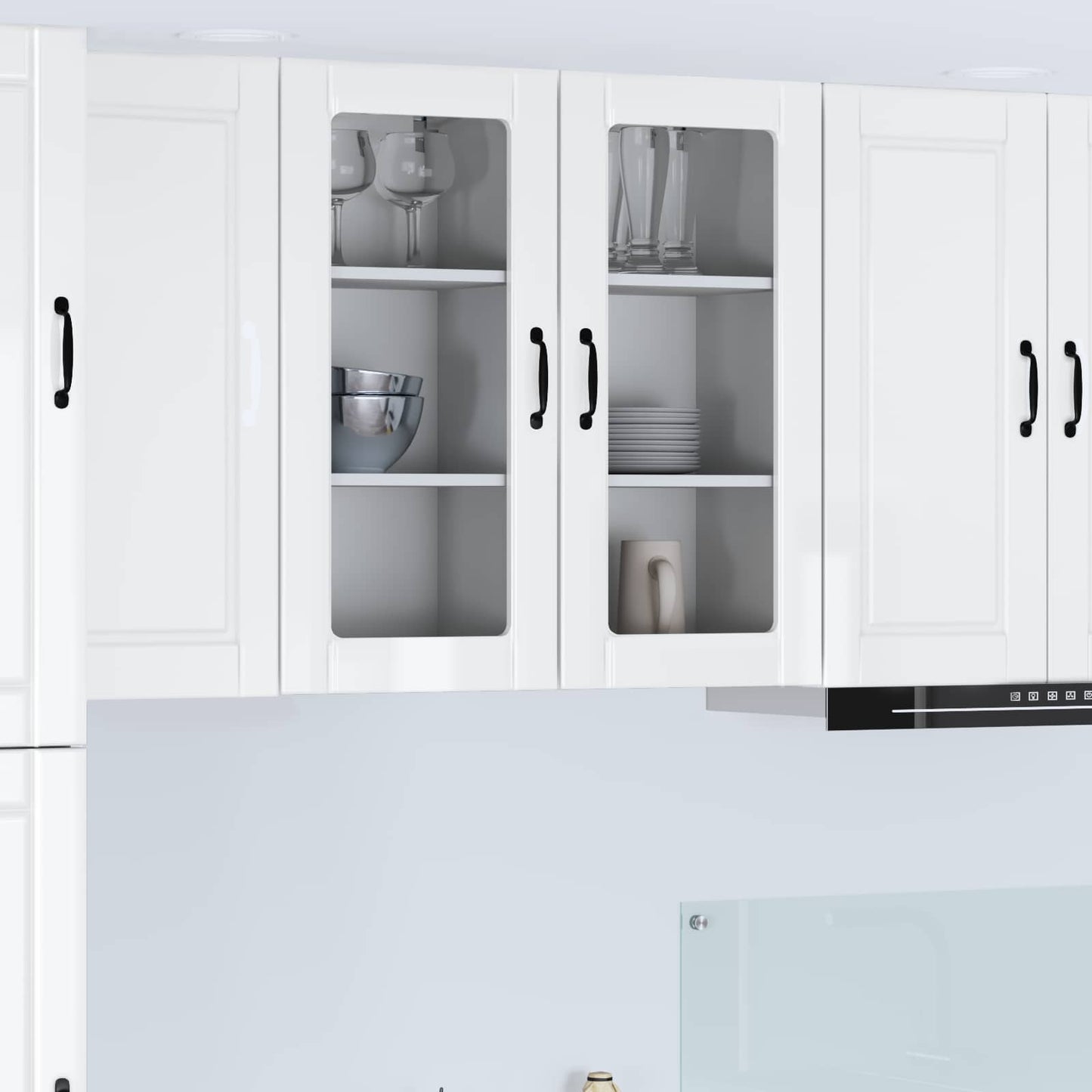 Pannello lavastoviglie 2 pcs Bianco Lucido 40 x 31 x 80 cm | homemem39