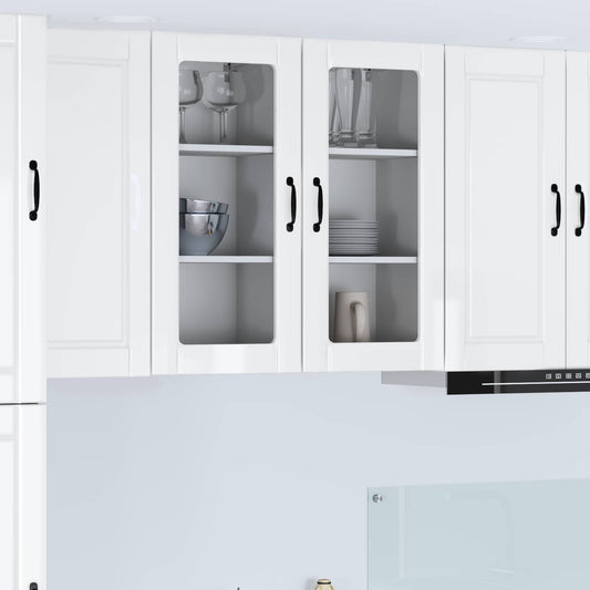 Pannello lavastoviglie 2 pcs Bianco Lucido 40 x 31 x 80 cm | homemem39