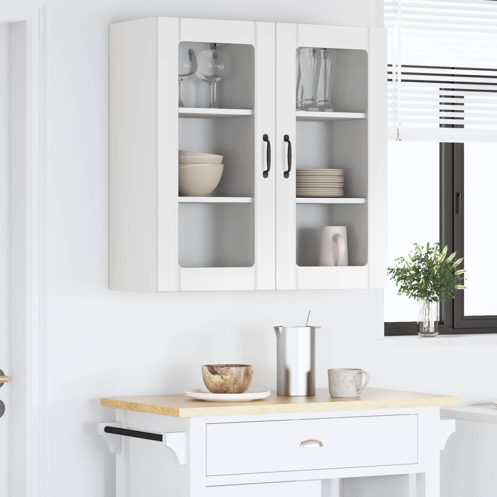 Pannello lavastoviglie 2 pcs Bianco Lucido 40 x 31 x 80 cm | homemem39