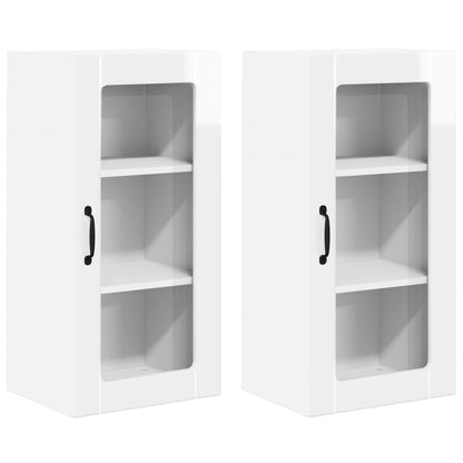 Pannello lavastoviglie 2 pcs Bianco Lucido 40 x 31 x 80 cm | homemem39