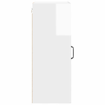 Mobile in vetro da parete PORTO 2 pcs Bianco Lucido