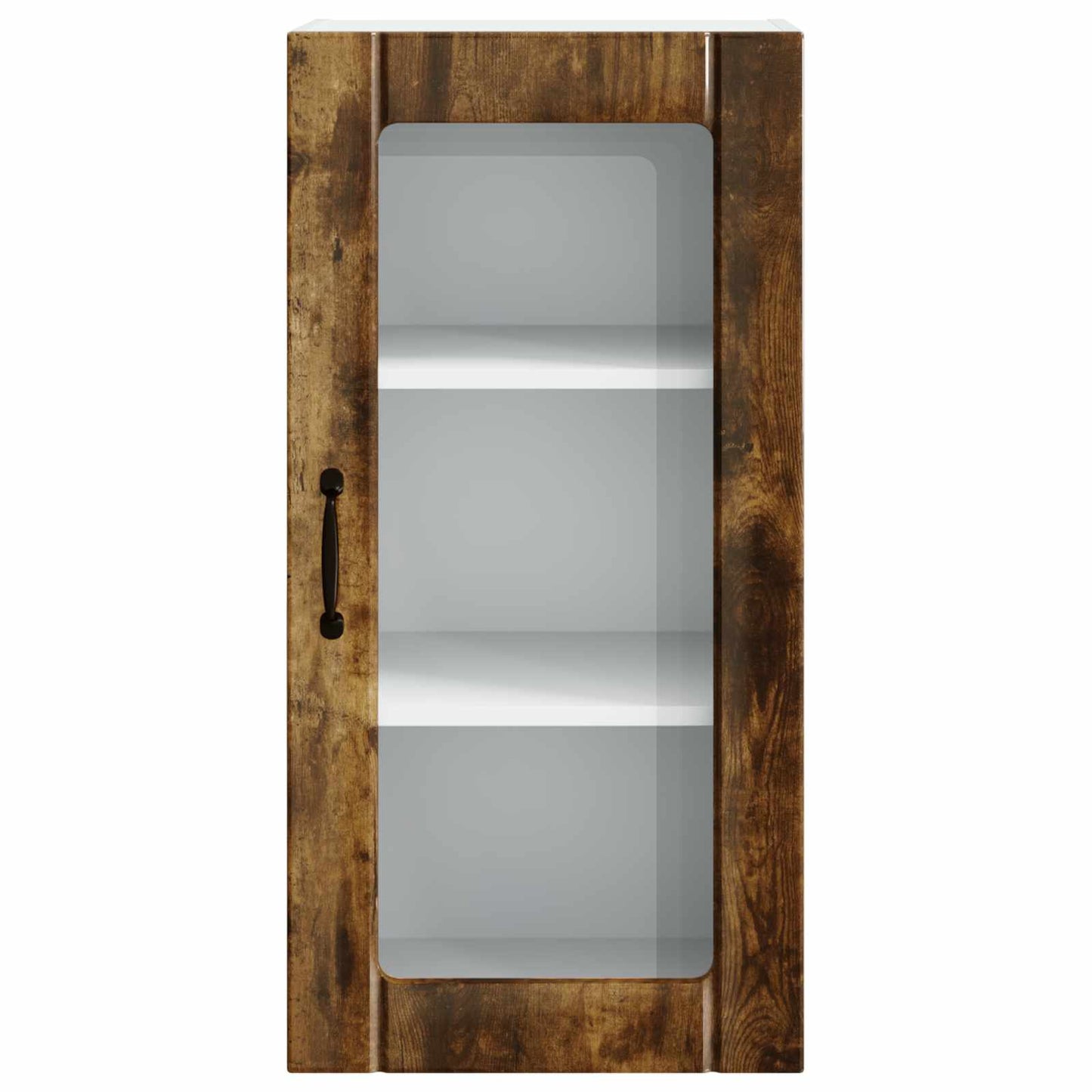 Mobile in vetro da parete PORTO 2 pcs Rovere fumé