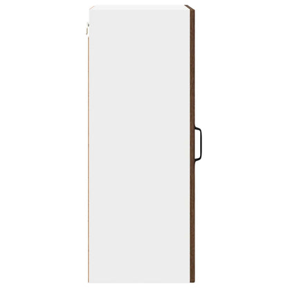 Mobile in vetro da parete PORTO Rovere Marrone 40 x 31 x 80 cm | homemem39
