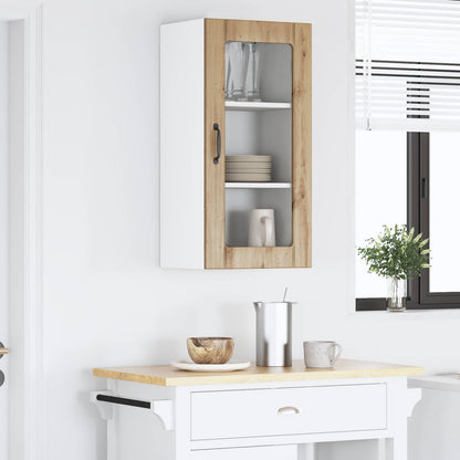 Mobile in vetro da parete PORTO Rovere artigianale | homemem39