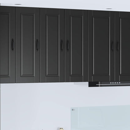 Armadietto a muro PORTO 2 pcs Nero 30 x 31 x 80 cm | homemem39