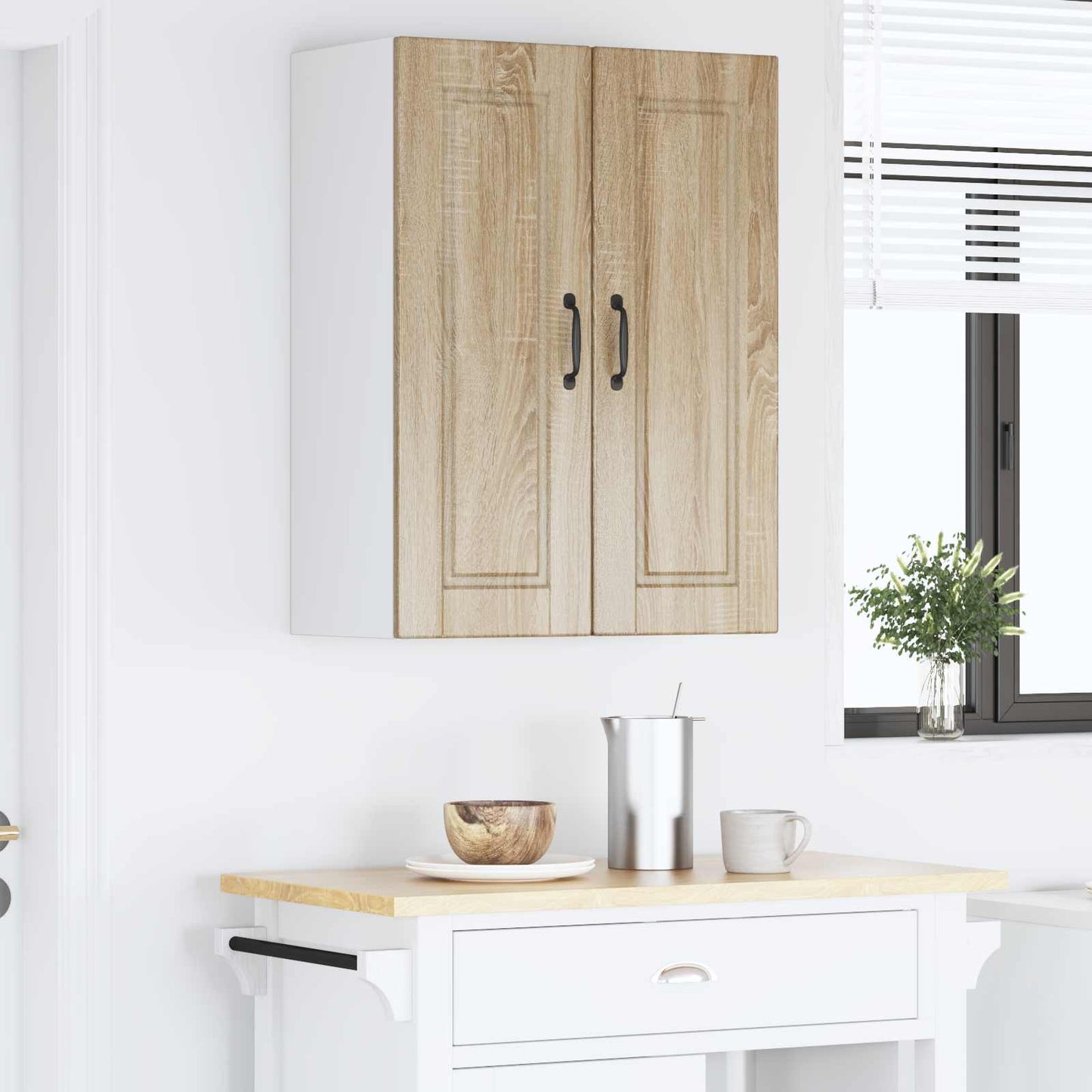 Armadietto a muro PORTO 2 pcs Rovere Sonoma 30 x 31 x 80 cm | homemem39