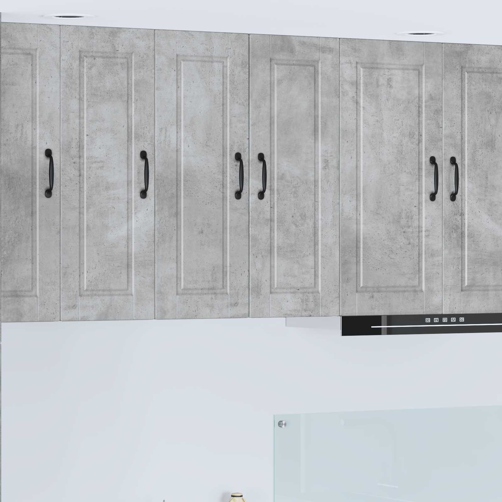 Armadietto a muro PORTO Grigio cemento 30 x 31 x 80 cm | homemem39