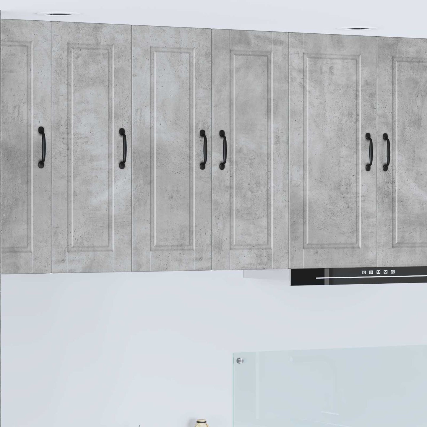 Armadietto a muro PORTO 2 pcs Grigio cemento 30 x 31 x 80 cm | homemem39
