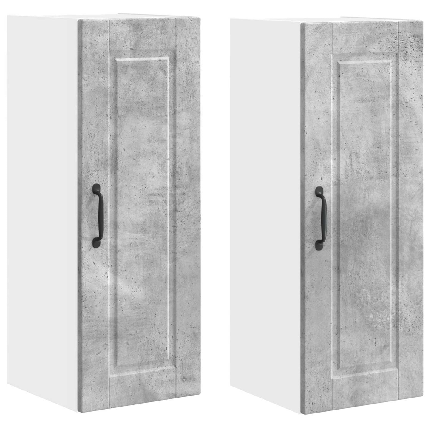Armadietto a muro PORTO 2 pcs Grigio cemento 30 x 31 x 80 cm | homemem39