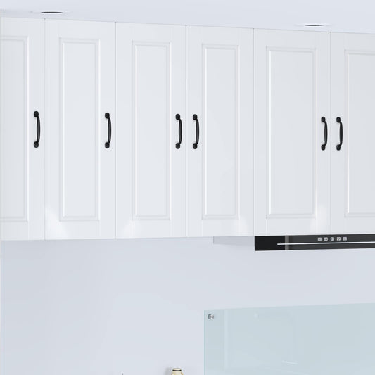 Armadietto a muro PORTO 2 pcs Bianco Lucido 30 x 31 x 80 cm | homemem39