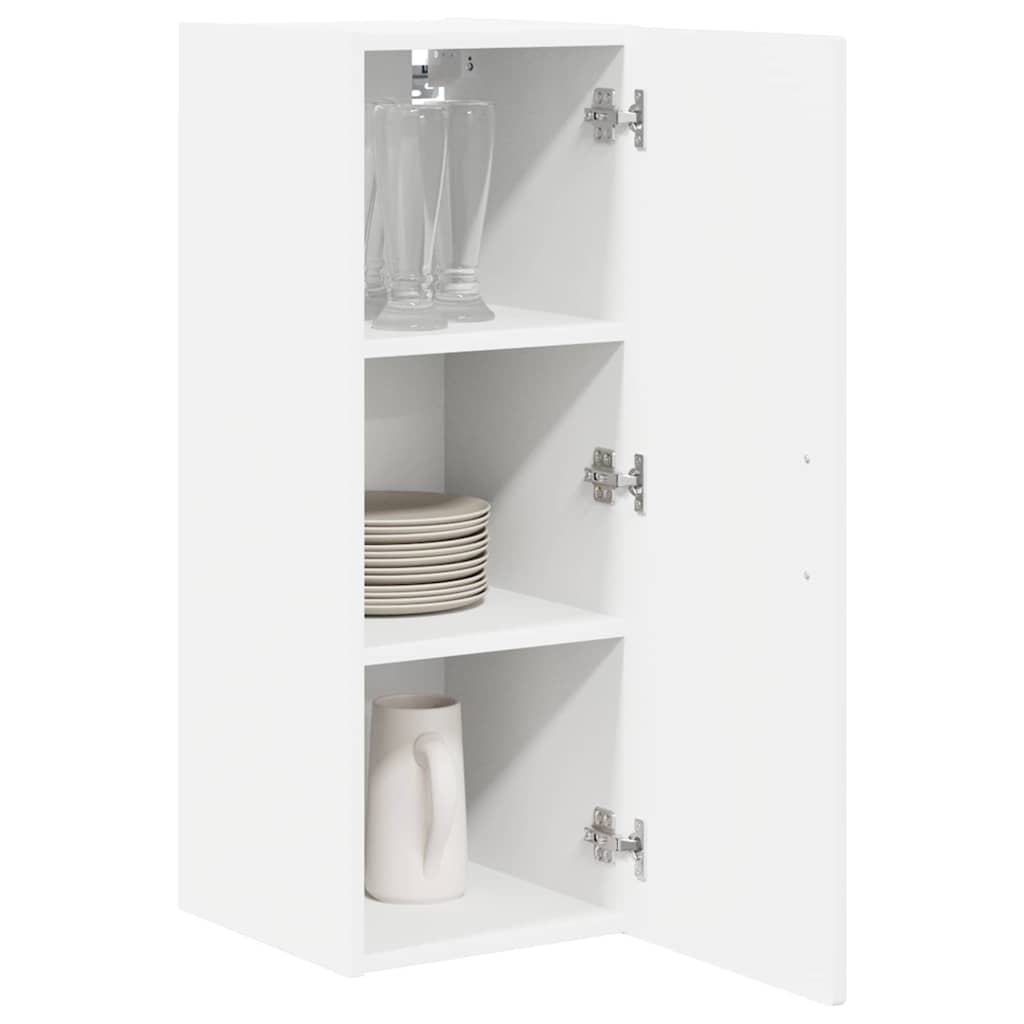 Armadietto a muro PORTO 2 pcs Bianco Lucido 30 x 31 x 80 cm | homemem39