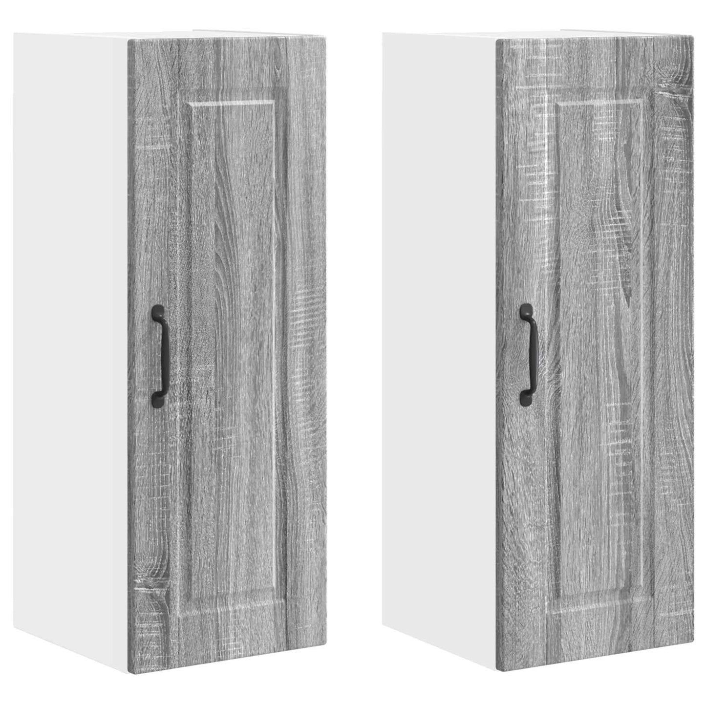 Armadietto a muro PORTO 2 pcs Grigio Sonoma 30 x 31 x 80 cm | homemem39