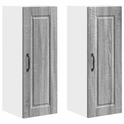 Armadietto a muro PORTO 2 pcs Grigio Sonoma 30 x 31 x 80 cm