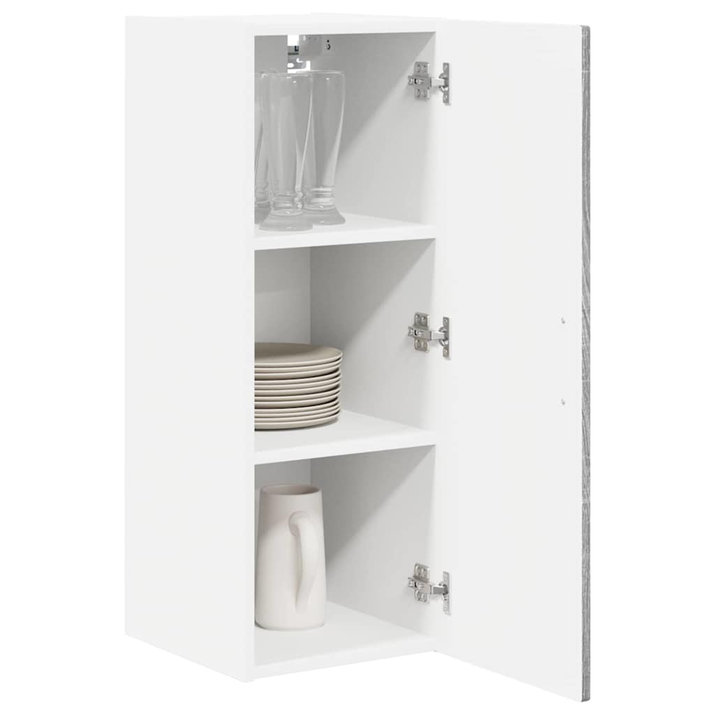 Armadietto a muro PORTO 2 pcs Grigio Sonoma 30 x 31 x 80 cm | homemem39