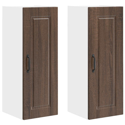 Armadietto a muro PORTO 2 pcs Rovere Marrone 30 x 31 x 80 cm | homemem39