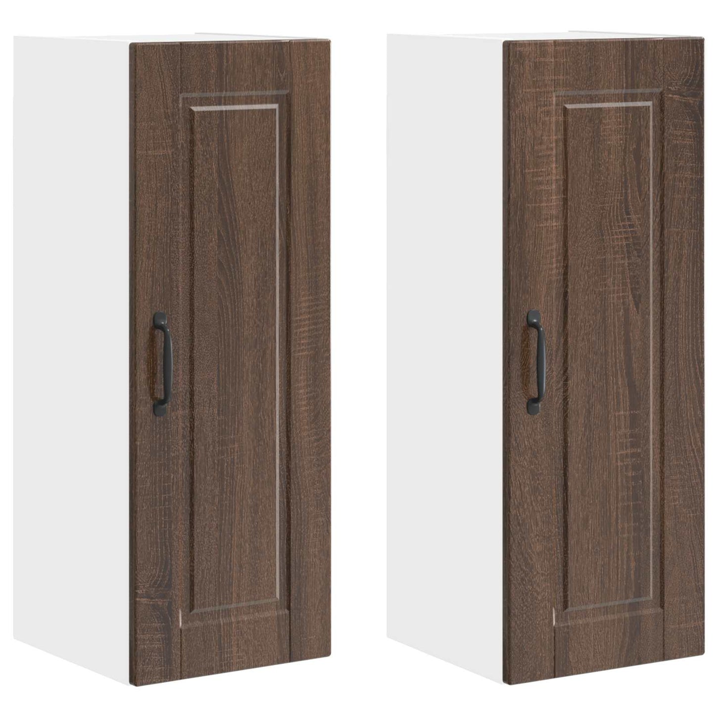 Armadietto a muro PORTO 2 pcs Rovere Marrone 30 x 31 x 80 cm