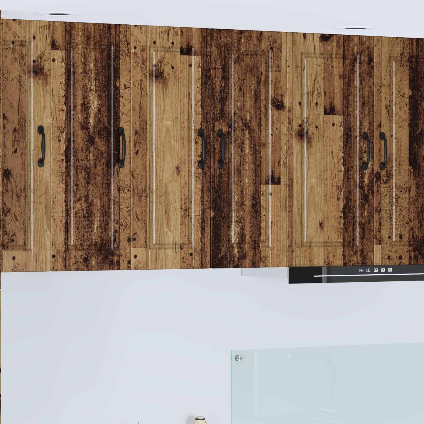 Armadietto a muro PORTO 2 pcs Legno vecchio 30 x 31 x 80 cm | homemem39