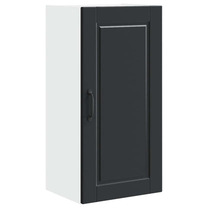 Armadietto a muro PORTO Nero 40 x 31 x 80 cm Legno multistrato | homemem39