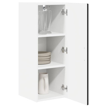 Armadietto a muro PORTO Nero 40 x 31 x 80 cm Legno multistrato | homemem39