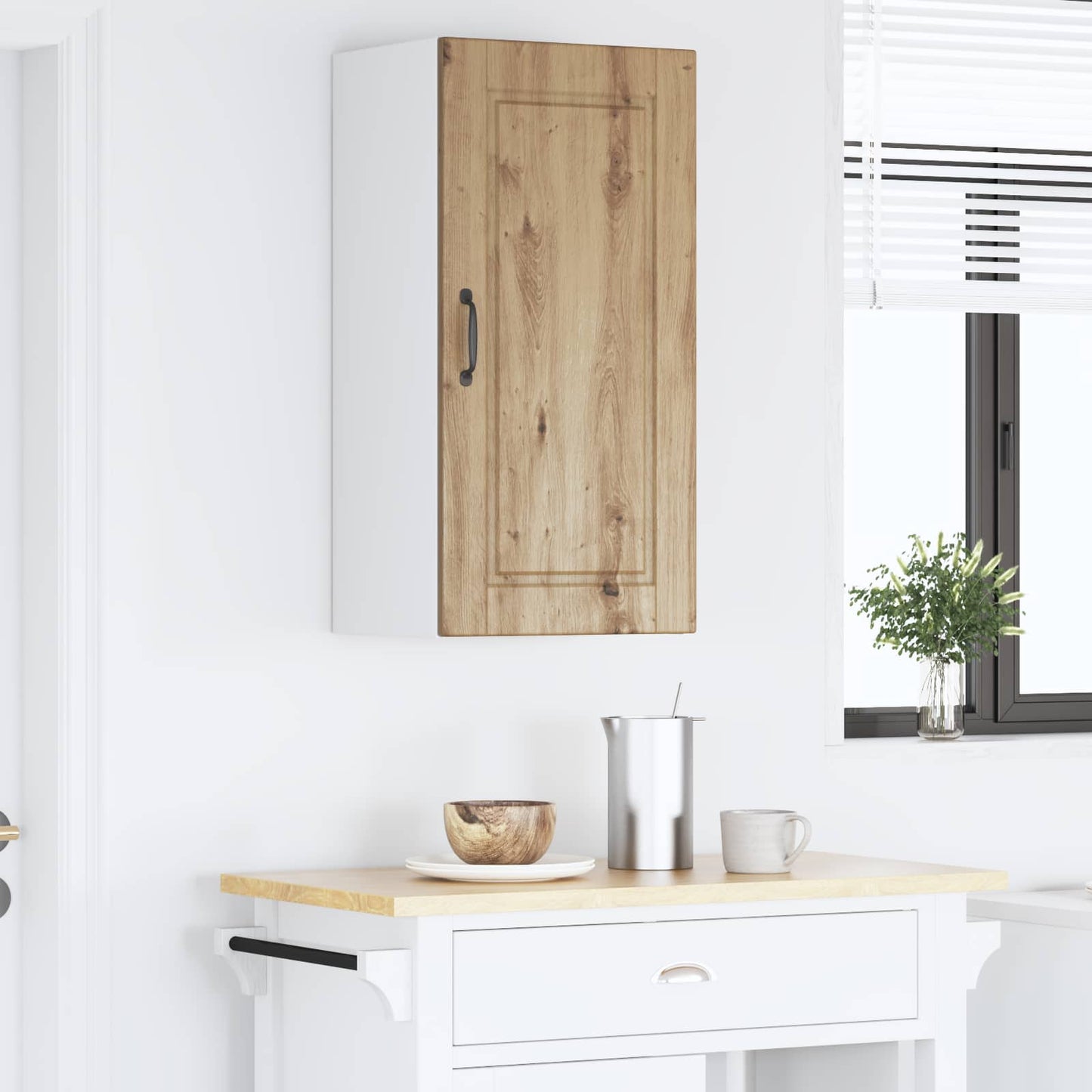 Armadietto a muro PORTO Rovere artigianale 40 x 31 x 80 cm | homemem39