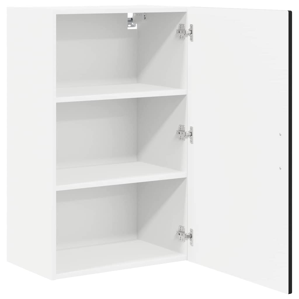 Armadietto a muro PORTO Nero 50 x 31 x 80 cm Legno multistrato | homemem39