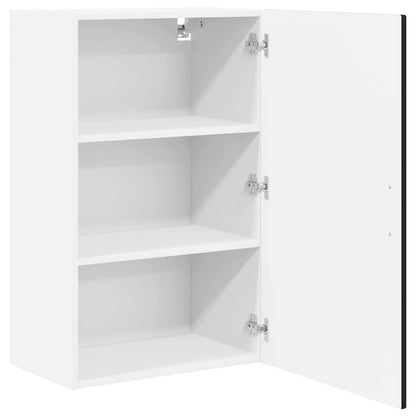 Armadietto a muro PORTO Nero 50 x 31 x 80 cm Legno multistrato | homemem39