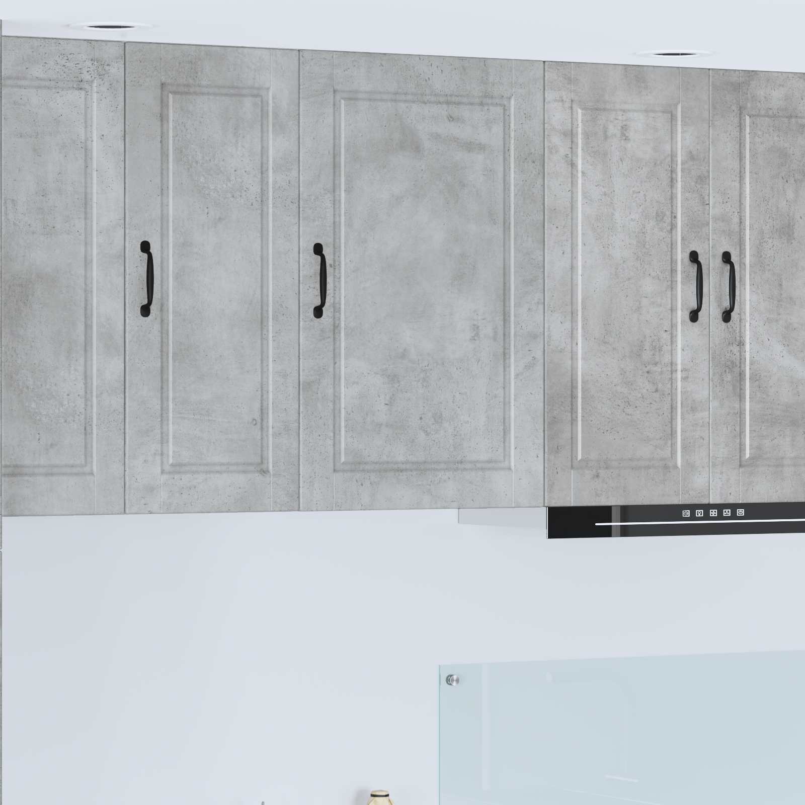 Armadietto a muro PORTO Grigio cemento 50 x 31 x 80 cm | homemem39