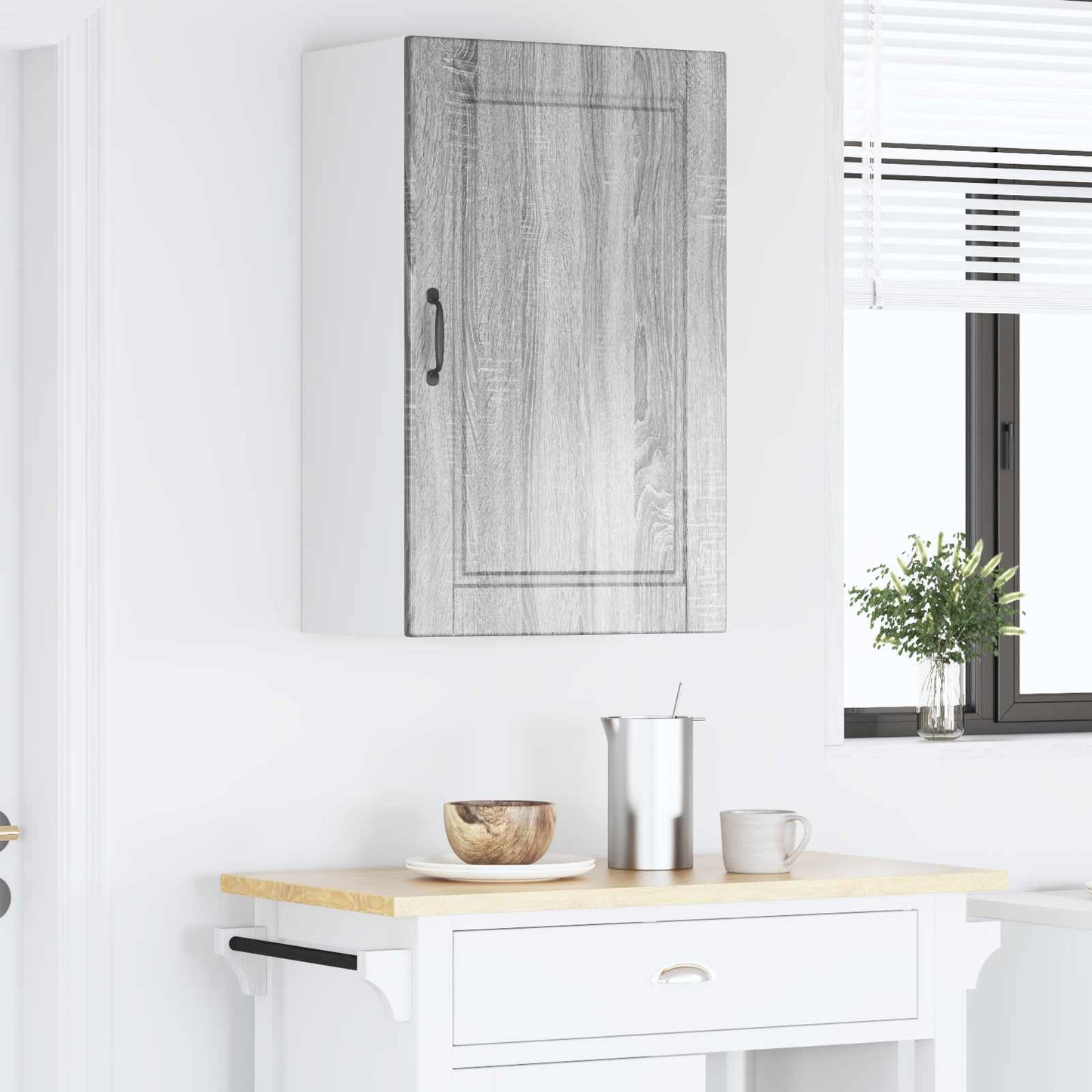 Armadietto a muro PORTO Grigio Sonoma 50 x 31 x 80 cm | homemem39