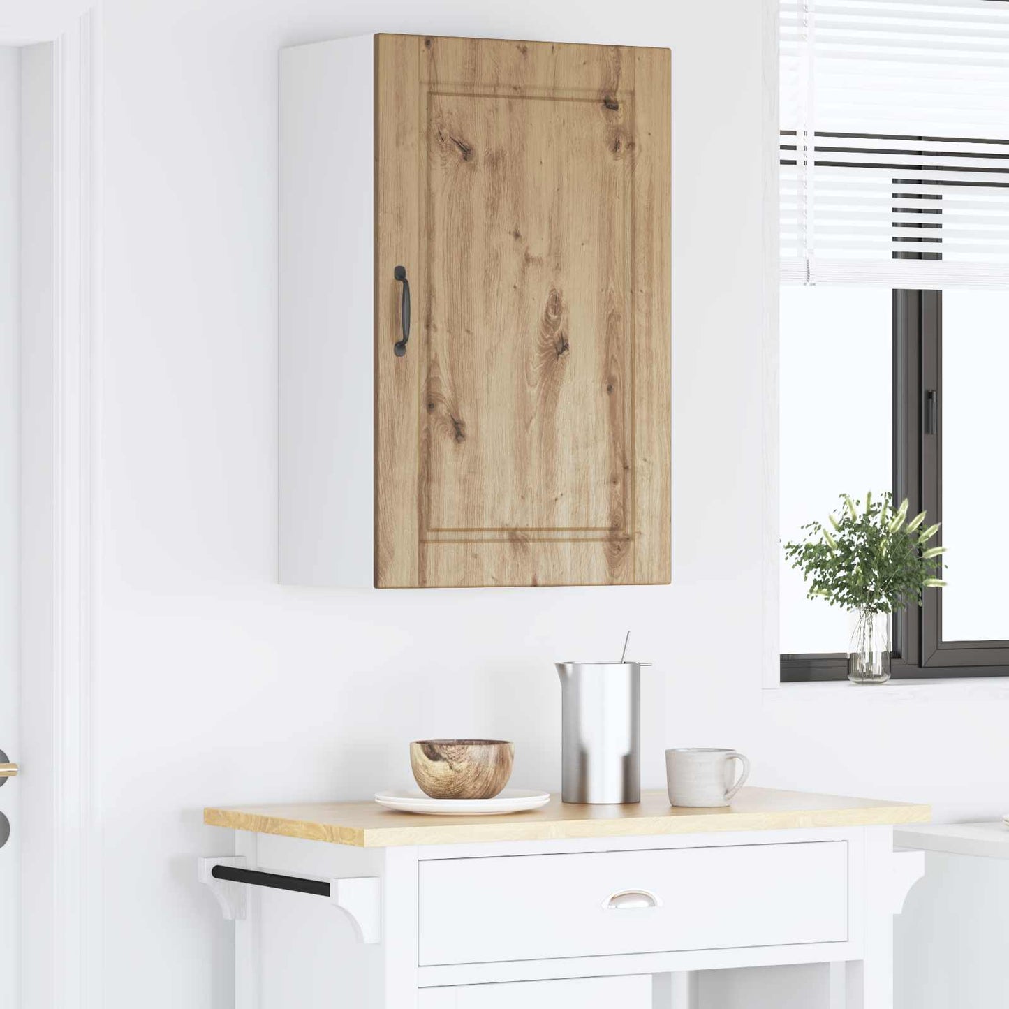 Armadietto a muro PORTO Rovere artigianale 50 x 31 x 80 cm | homemem39