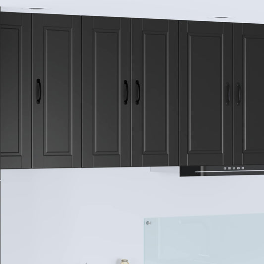 Armadietto a muro PORTO Nero 60 x 31 x 80 cm Legno multistrato | homemem39