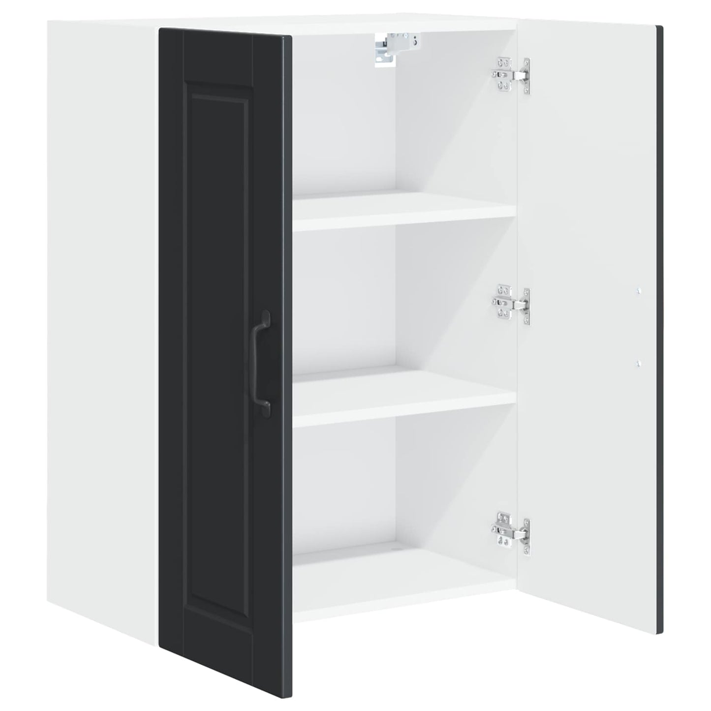 Armadietto a muro PORTO Nero 60 x 31 x 80 cm Legno multistrato | homemem39