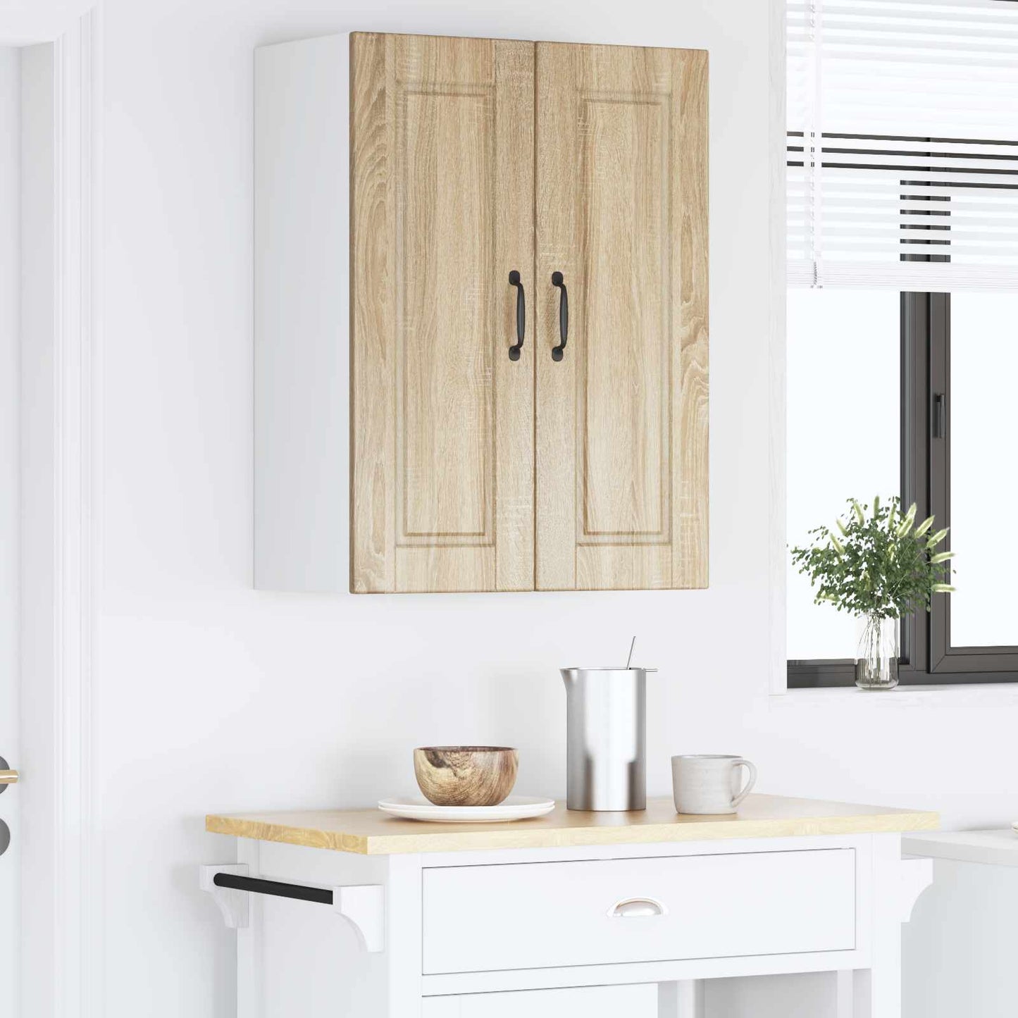 Armadietto a muro PORTO Rovere Sonoma 60 x 31 x 80 cm | homemem39