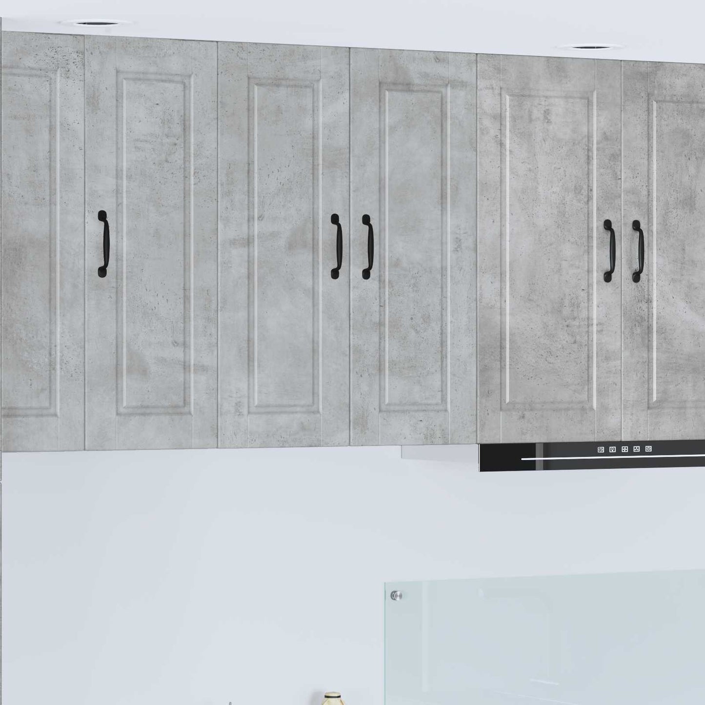 Armadietto a muro PORTO Grigio cemento 60 x 31 x 80 cm | homemem39