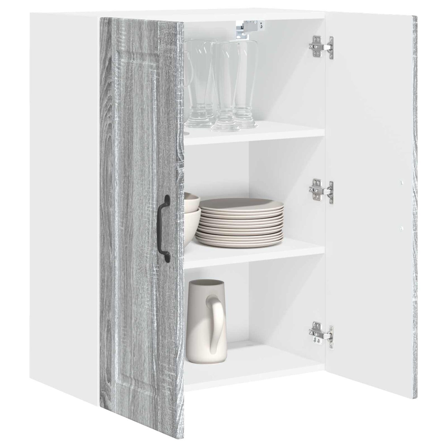 Armadietto a muro PORTO Grigio Sonoma 60 x 31 x 80 cm | homemem39